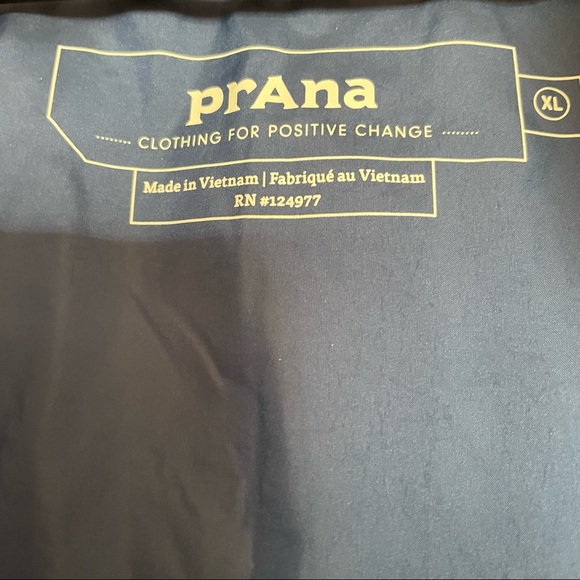 Prana Hellebore Down Puffer Vest Nocturnal Colorblock Size XL - Picture 3 of 7